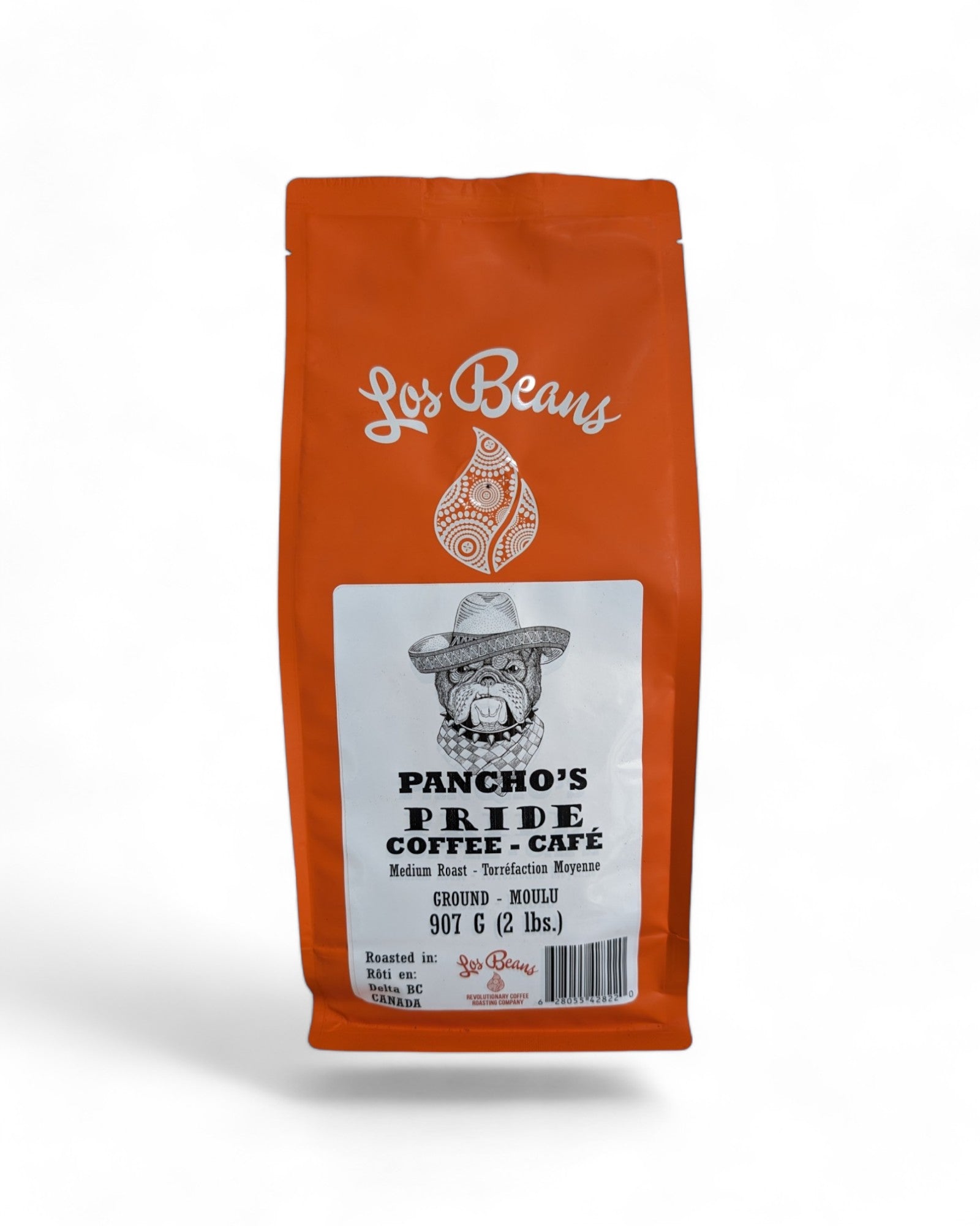 Los Beans Pancho's Pride Medium Roast 907g Ground.