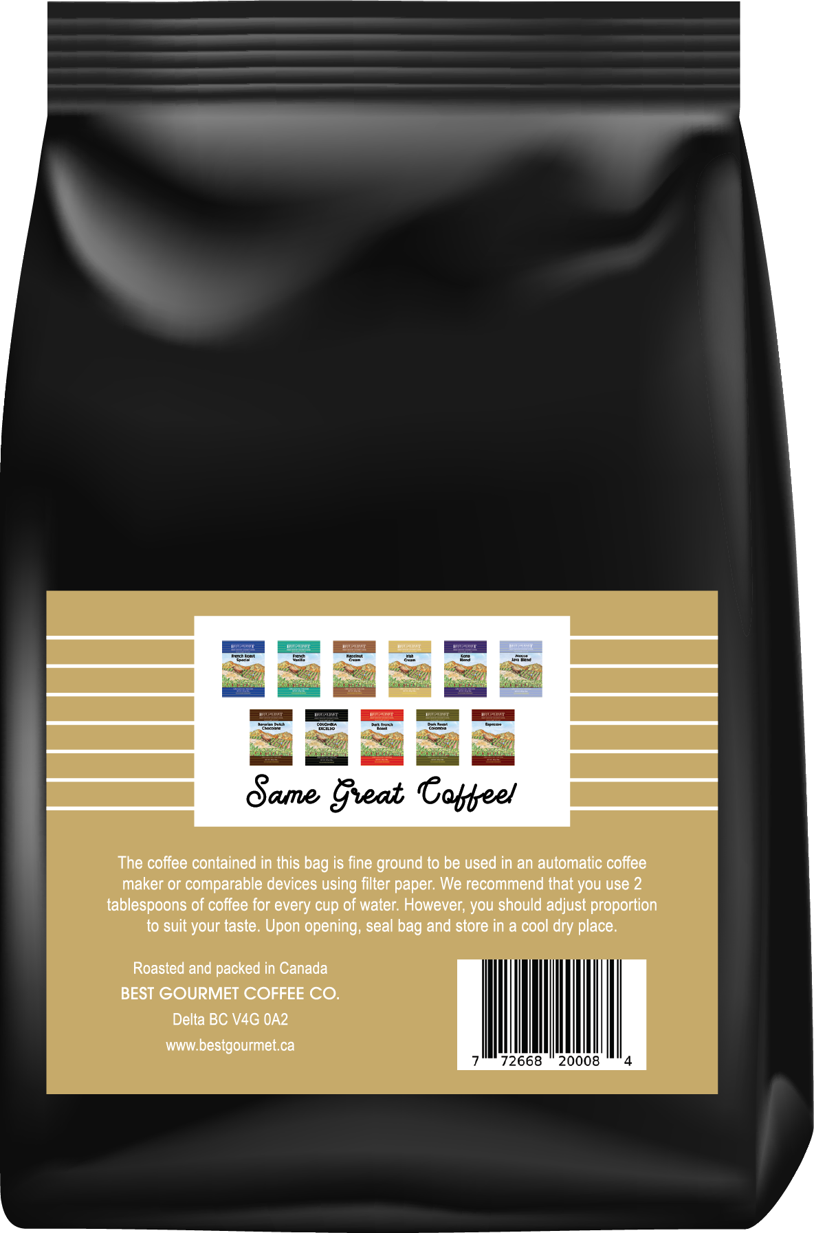 Irish Cream Coffee -2lb-907g Ground Coffee - Drip Grind - Medium Roast